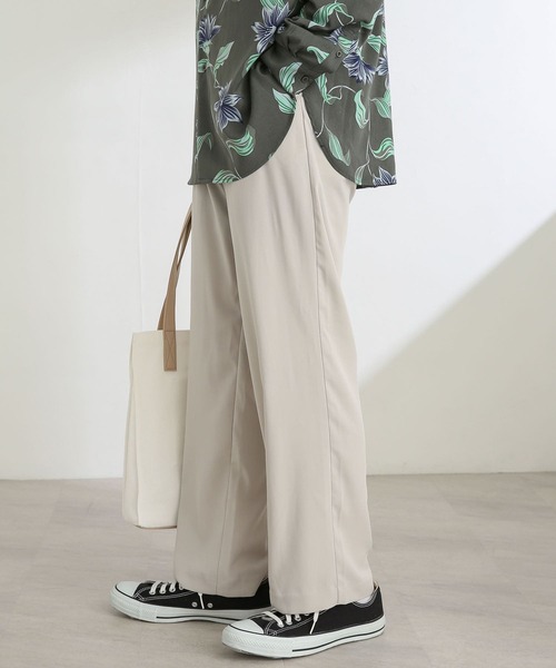 SENSE OF PLACE by URBAN RESEARCH（センスオブプレイスバイアーバンリサーチ）の「『セットアップ対応』ドレープストレートパンツ（その他パンツ・メンズ・ネイビー/ライトベージュ/ブラック/グリーン・MEDIUM/LARGE）」の21枚目の写真