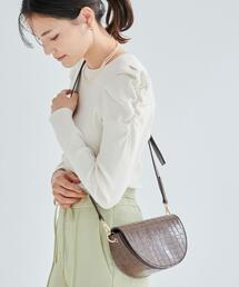 green label relaxing | ハーフムーン クロスボディ ポシェット ショルダー バッグ(ショルダーバッグ)