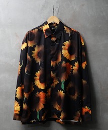 JOKER | オーバーサイズ 総柄プリント ビッグシルエット 長袖シャツ(シャツ/ブラウス)