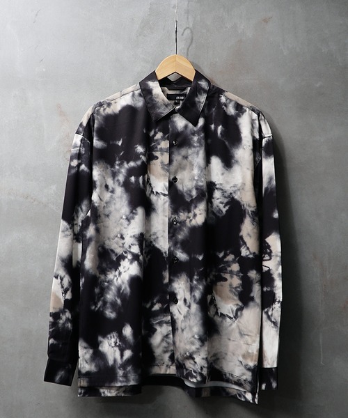 JOKER（ジョーカー）の「オーバーサイズ長袖シャツ メンズ 柄シャツ ビッグシルエット 長袖 シャツ レギュラーカラー 春服（シャツ/ブラウス・メンズ・ホワイト系1/ホワイト系2/ホワイト系3/ブラック系1/ブラック系2/ブラック系3/ブラック系4/ブラック系5/グレー系1/ブルー系1・M/L/XL）」の8枚目の写真