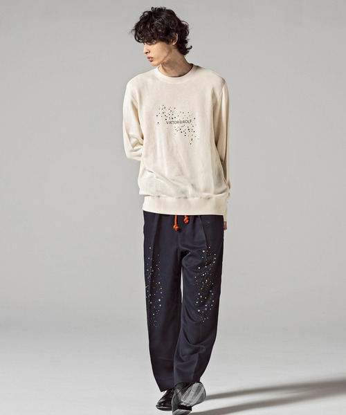 VIKTOR&ROLF（ヴィクター&ロルフ）の「VIKTOR&ROLF(ヴィクター＆ロルフ)ラインストーンパンツ（その他パンツ・メンズ・ネイビー・48/46）」の13枚目の写真