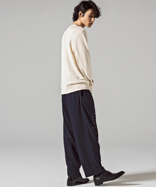 VIKTOR&ROLF（ヴィクター&ロルフ）の「VIKTOR&ROLF(ヴィクター＆ロルフ)ラインストーンパンツ（その他パンツ・メンズ・ネイビー・48/46）」の12枚目の写真