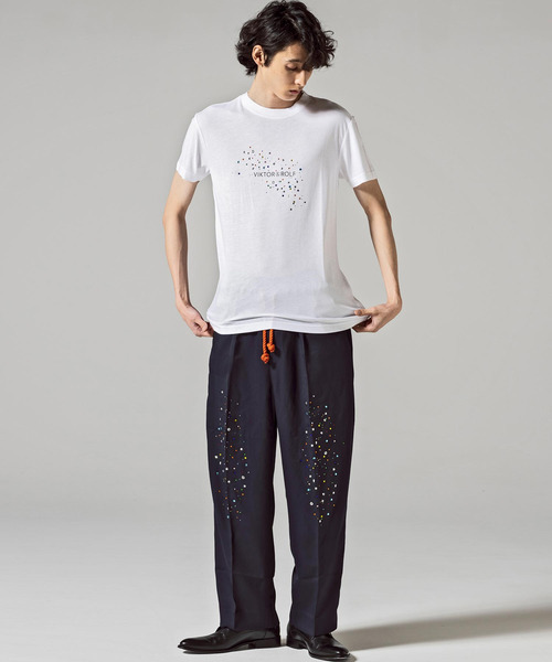 VIKTOR&ROLF（ヴィクター&ロルフ）の「VIKTOR&ROLF(ヴィクター＆ロルフ)ラインストーンパンツ（その他パンツ・メンズ・ネイビー・48/46）」の9枚目の写真