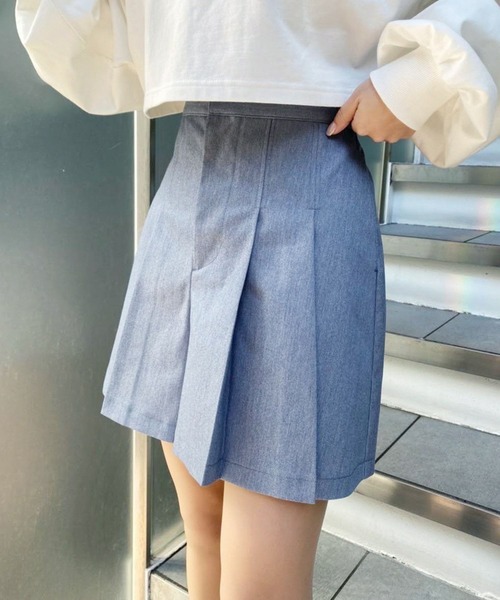 one after another NICE CLAUP(ワンアフターアナザーナイスクラップ)の「プリーツキュロット(その他パンツ・レディース・ブラック/ネイビー/アイボリー/チェック・FREE)」の3枚目の写真