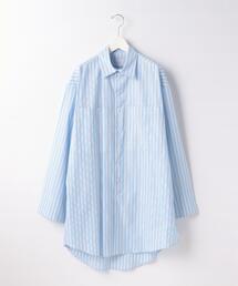 ＜ATHA＞ PIMA STRIPE LONG SHIRT/シャツ