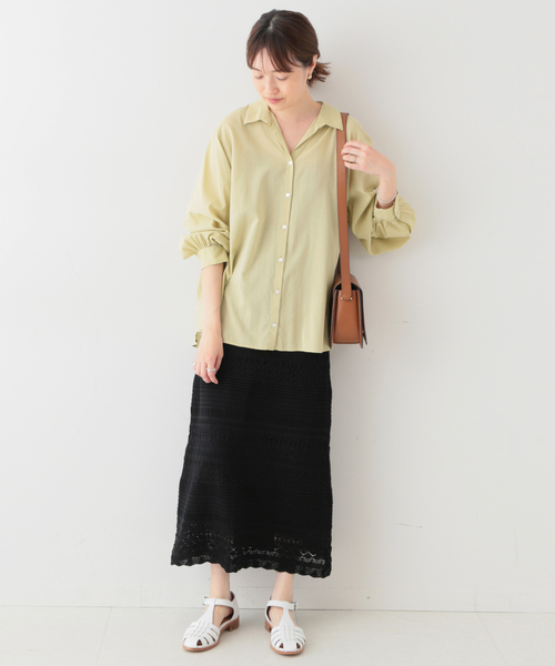 IENA - IENA  ギャザースリーブブラウス  2018 セール】maison MANTECO ギャザースリーブブラウス◇（シャツ