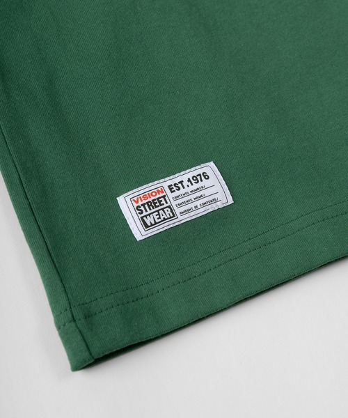 VISION STREET WEAR(ヴィジョンストリートウェア)の「【VISION STREET WEAR/ヴィジョンストリートウェア】カレッジワッペン リブラインロンT/長袖カットソー(Tシャツ/カットソー・レディース・ホワイト/チャコールグレー/グリーン/マルチ・M/L/XL)」の13枚目の写真