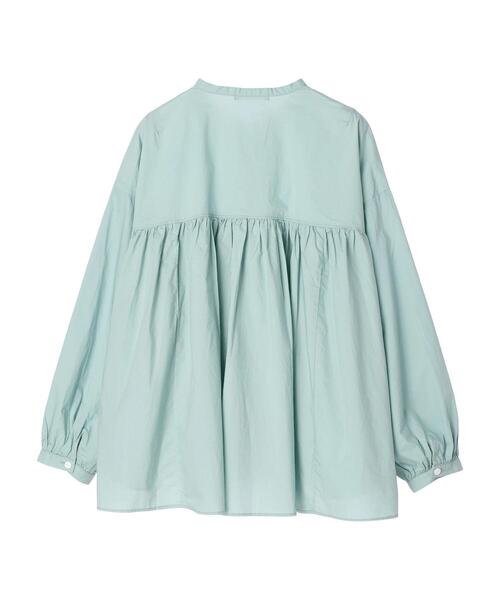 CRAFT STANDARD BOUTIQUE(クラフトスタンダードブティック)の「ギャザータボタンブラウス *(シャツ/ブラウス・レディース・ホワイト/グリーン/ネイビー・FREE)」の17枚目の写真