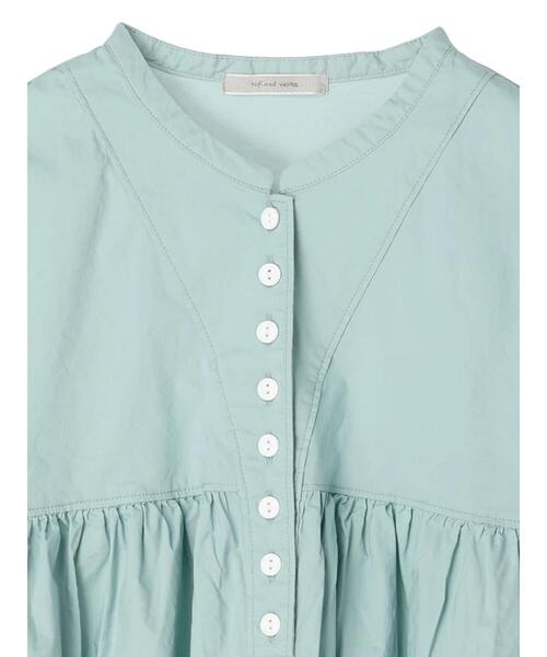 CRAFT STANDARD BOUTIQUE(クラフトスタンダードブティック)の「ギャザータボタンブラウス *(シャツ/ブラウス・レディース・ホワイト/グリーン/ネイビー・FREE)」の16枚目の写真