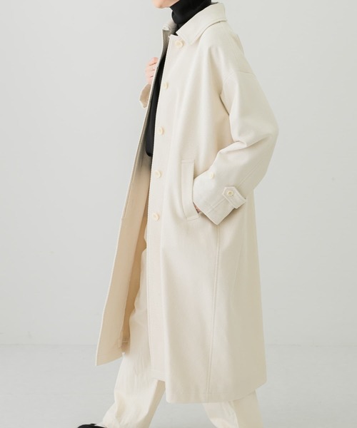 かぐれ（カグレ）の「コットンカルゼステンカラーコート（ステンカラー