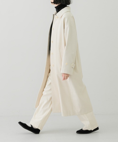 かぐれ（カグレ）の「コットンカルゼステンカラーコート（ステンカラー