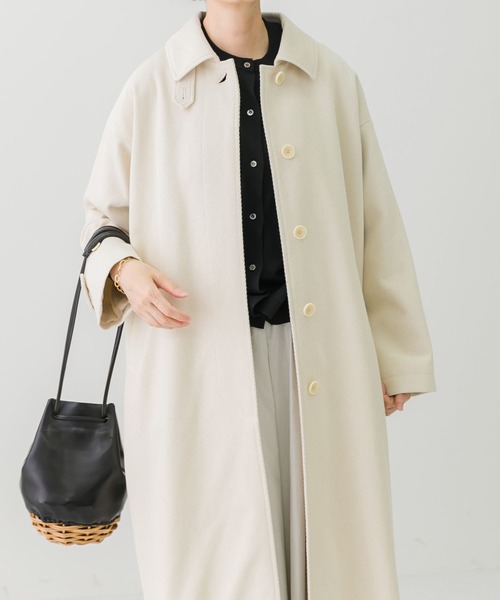 かぐれ（カグレ）の「コットンカルゼステンカラーコート（ステンカラー