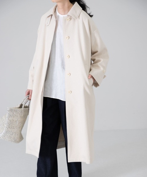 かぐれ（カグレ）の「コットンカルゼステンカラーコート（ステンカラー