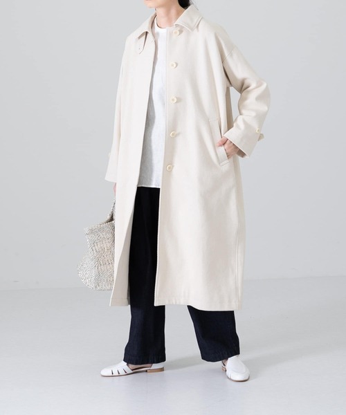 かぐれ（カグレ）の「コットンカルゼステンカラーコート（ステンカラー