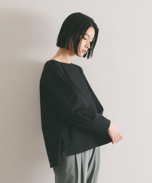 qualite(カリテ)の「《セットアップ対応》2WAYストレッチパフブラウス(シャツ/ブラウス・レディース・ブラック/オフホワイト/カーキ・38/36)」の9枚目の写真