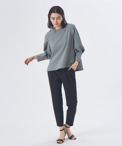 qualite(カリテ)の「《セットアップ対応》2WAYストレッチパフブラウス(シャツ/ブラウス・レディース・ブラック/オフホワイト/カーキ・38/36)」の11枚目の写真