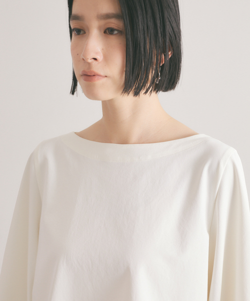 qualite(カリテ)の「《セットアップ対応》2WAYストレッチパフブラウス(シャツ/ブラウス・レディース・ブラック/オフホワイト/カーキ・38/36)」の16枚目の写真