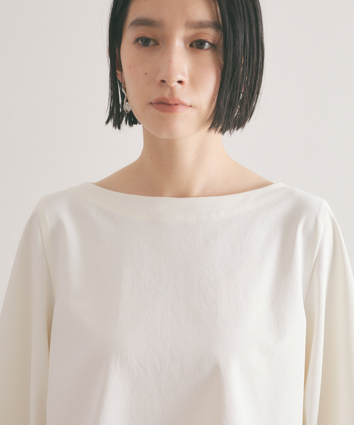 qualite(カリテ)の「《セットアップ対応》2WAYストレッチパフブラウス(シャツ/ブラウス・レディース・ブラック/オフホワイト/カーキ・38/36)」の17枚目の写真