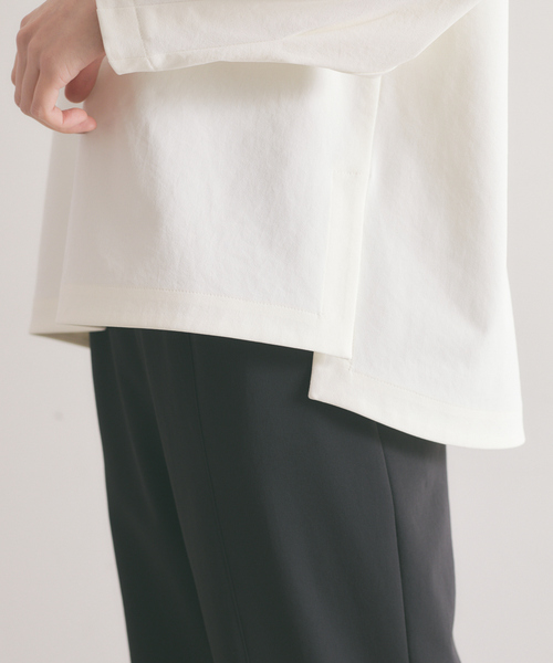 qualite(カリテ)の「《セットアップ対応》2WAYストレッチパフブラウス(シャツ/ブラウス・レディース・ブラック/オフホワイト/カーキ・38/36)」の20枚目の写真