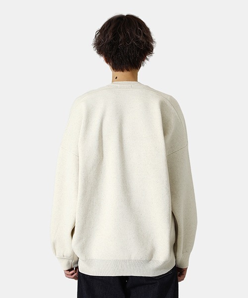 BALLAST ARK（バラストアーク）の「BALLAST ARK / バラストアーク：SWEAT KNIT：BA05-K001[AST]（スウェット・メンズ・ブラック/アイボリー・L/M）」の6枚目の写真