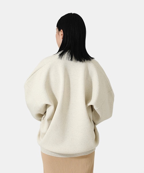 BALLAST ARK（バラストアーク）の「BALLAST ARK / バラストアーク：SWEAT KNIT：BA05-K001[AST]（スウェット・メンズ・ブラック/アイボリー・L/M）」の10枚目の写真