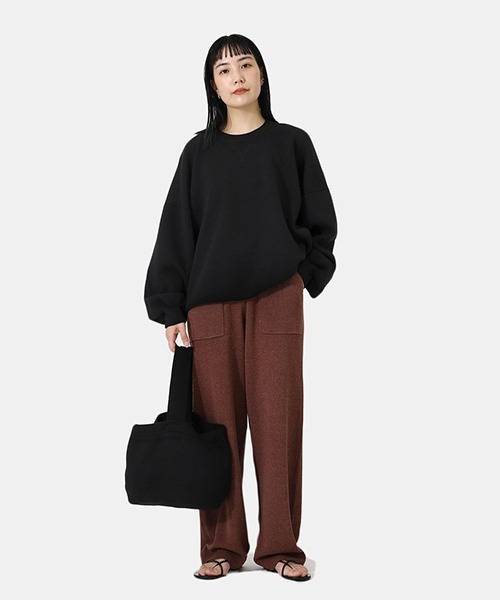 BALLAST ARK（バラストアーク）の「BALLAST ARK / バラストアーク：SWEAT KNIT：BA05-K001[AST]（スウェット・メンズ・ブラック/アイボリー・L/M）」の16枚目の写真