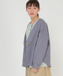 oldtown ノーカラーシャツジャケット OLDTOWN オールドタウン スタンドカラー シャツジャケット ノーカラー