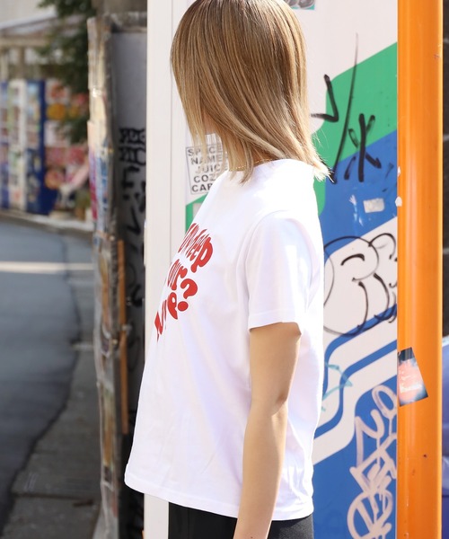 LUVISTRUE（ラヴイズトゥルー）の「LUVISTRUE /ラブ・イズ・トゥルー IN LOVE TEE 半袖Tシャツ（Tシャツ/カットソー・レディース・ホワイト/クリーム/ピンク・FREE）」の20枚目の写真