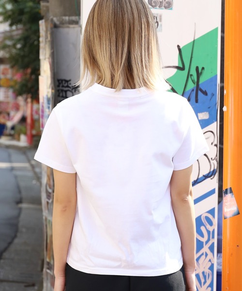 LUVISTRUE（ラヴイズトゥルー）の「LUVISTRUE /ラブ・イズ・トゥルー IN LOVE TEE 半袖Tシャツ（Tシャツ/カットソー・レディース・ホワイト/クリーム/ピンク・FREE）」の21枚目の写真