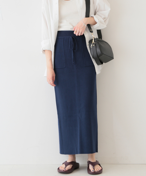 WEB限定》綿麻ニットスカート◇（スカート）｜SLOBE IENA