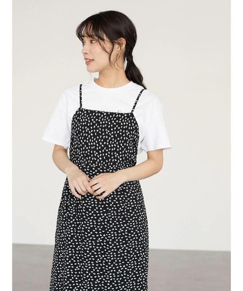 Sugar spoon（シュガースプーン）の「・SUGAR SPOON フラワーptキャミワンピース（ワンピース・レディース・ブラック/イエロー/ブルー・FREE）」の6枚目の写真