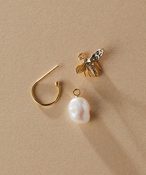 ear PAPILLONNER（イアパピヨネ）の「(WEB限定) シルバー９２５　ラッキーBeeピアス（ピアス（両耳用）・レディース・シルバー/ゴールド・FREE）」の12枚目の写真