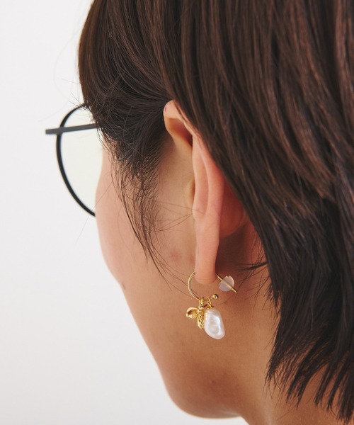 ear PAPILLONNER（イアパピヨネ）の「(WEB限定) シルバー９２５　ラッキーBeeピアス（ピアス（両耳用）・レディース・シルバー/ゴールド・FREE）」の17枚目の写真