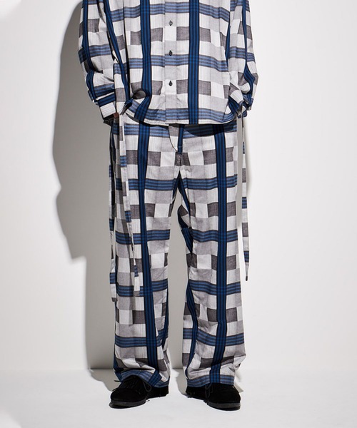 セール Check Pirate Pirate Facetasm ファセッタズム のファッション Pants Ya Pt M01 をセール価格