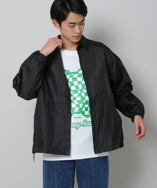 INFLATION(インフレーション)の「INFLATION/light NYLONシャツ 2276679(シャツ/ブラウス・メンズ・ブラック/グレー・MEDIUM/LARGE)」の2枚目の写真