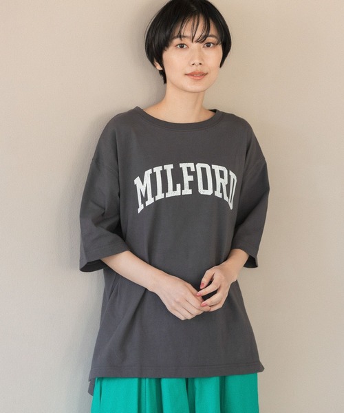 LEPSIM（レプシィム）の「アソートプリントTシャツ　274036（Tシャツ/カットソー・レディース・グレー/オフホワイト/グリーン/ホワイト系その他・FREE）」の4枚目の写真