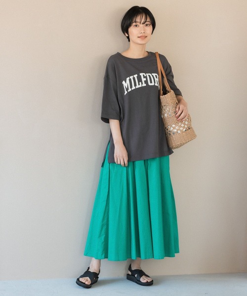 LEPSIM（レプシィム）の「アソートプリントTシャツ　274036（Tシャツ/カットソー・レディース・グレー/オフホワイト/グリーン/ホワイト系その他・FREE）」の17枚目の写真