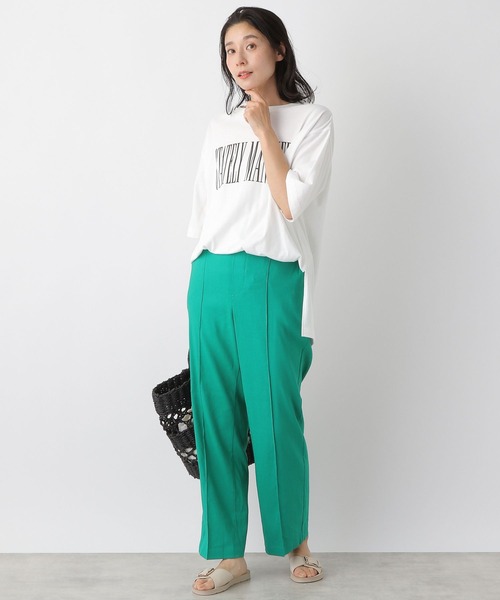 LEPSIM（レプシィム）の「アソートプリントTシャツ　274036（Tシャツ/カットソー・レディース・グレー/オフホワイト/グリーン/ホワイト系その他・FREE）」の5枚目の写真