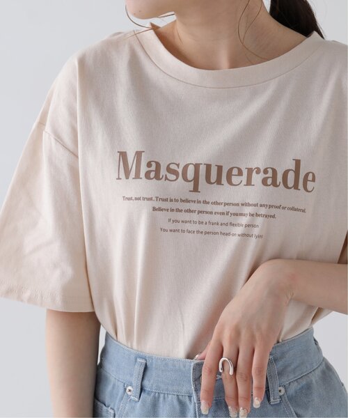 RAY CASSIN(レイカズン)の「刺繍ロゴTシャツ(Tシャツ/カットソー・レディース・オフホワイト/ベージュ/ネイビー・FREE)」の9枚目の写真