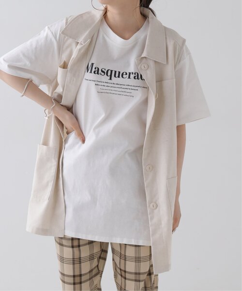 RAY CASSIN(レイカズン)の「刺繍ロゴTシャツ(Tシャツ/カットソー・レディース・オフホワイト/ベージュ/ネイビー・FREE)」の14枚目の写真