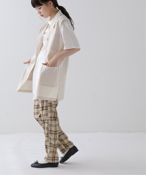RAY CASSIN(レイカズン)の「刺繍ロゴTシャツ(Tシャツ/カットソー・レディース・オフホワイト/ベージュ/ネイビー・FREE)」の17枚目の写真