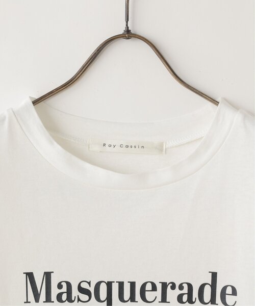 RAY CASSIN(レイカズン)の「刺繍ロゴTシャツ(Tシャツ/カットソー・レディース・オフホワイト/ベージュ/ネイビー・FREE)」の19枚目の写真