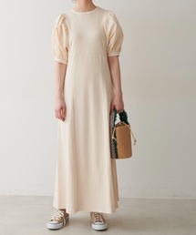 FREE'S MART | ◆布帛ドッキング半袖カットソーマキシワンピース(ワンピース)