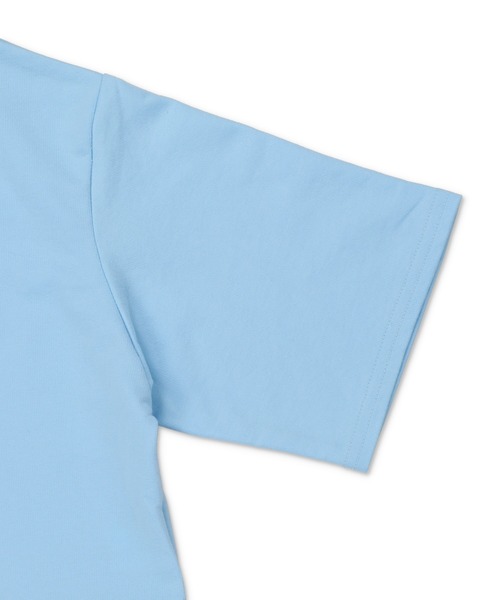SPINNS(スピンズ)の「ハーフジップショート丈5分袖カットソー(Tシャツ/カットソー・レディース・ホワイト/サックスブルー/ピンク/グリーン/オートミール・ONESIZE)」の13枚目の写真