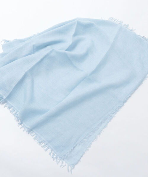 NOLLEY’S Sophi（ノーリーズソフィ）の「ソフトストール（ストール/ショール・レディース・サックスブルー/ライトグリーン/ベージュ・FREE）」の6枚目の写真