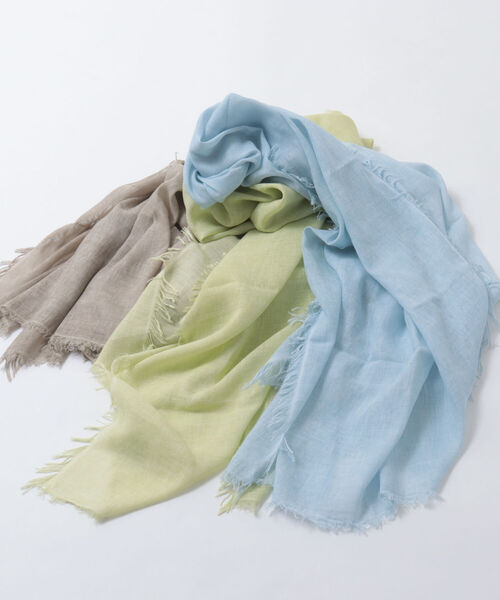 NOLLEY’S Sophi（ノーリーズソフィ）の「ソフトストール（ストール/ショール・レディース・サックスブルー/ライトグリーン/ベージュ・FREE）」の8枚目の写真
