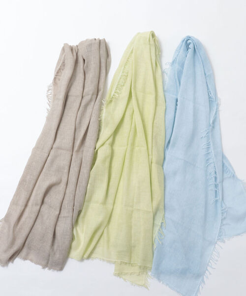 NOLLEY’S Sophi（ノーリーズソフィ）の「ソフトストール（ストール/ショール・レディース・サックスブルー/ライトグリーン/ベージュ・FREE）」の9枚目の写真