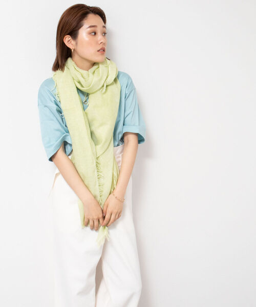 NOLLEY’S Sophi（ノーリーズソフィ）の「ソフトストール（ストール/ショール・レディース・サックスブルー/ライトグリーン/ベージュ・FREE）」の13枚目の写真