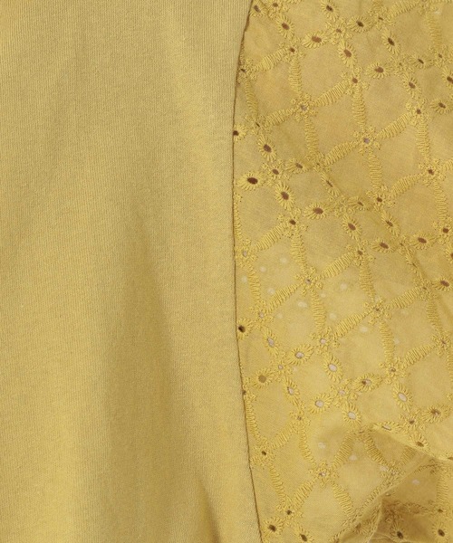 studio CLIP(スタディオクリップ)の「レースドッキングカットプルオーバー(Tシャツ/カットソー・レディース・ブラック/オフホワイト/イエロー/ブルー/ホワイト/カーキ・FREE)」の19枚目の写真