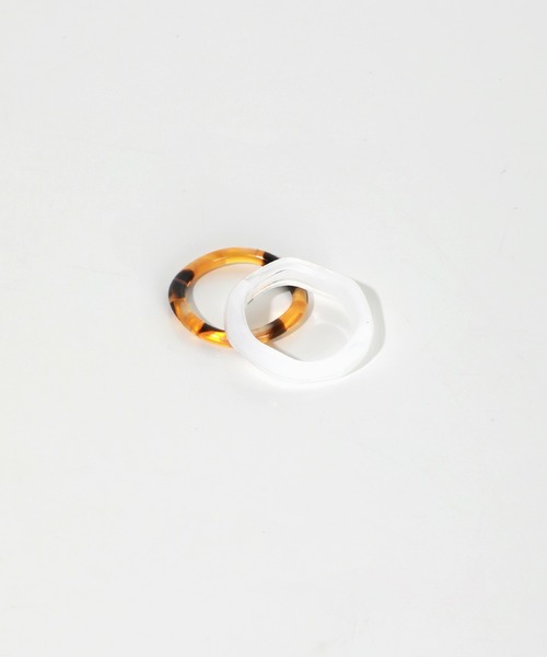 UNE MANSION（ユヌマンション）の「ホマイカウェーブリングセット（リング・レディース・ホワイト/スカイブルー/パープル/グレー/ピンク/イエロー/ブルー/グリーン・ONE SIZE）」の17枚目の写真